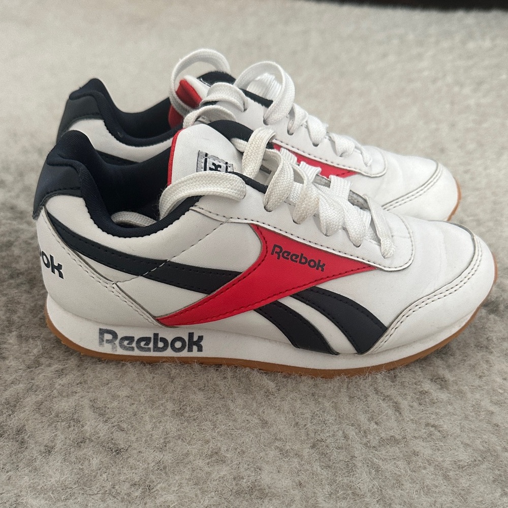 Reebok Kids Sneakers in White, Red, and Navy Blue